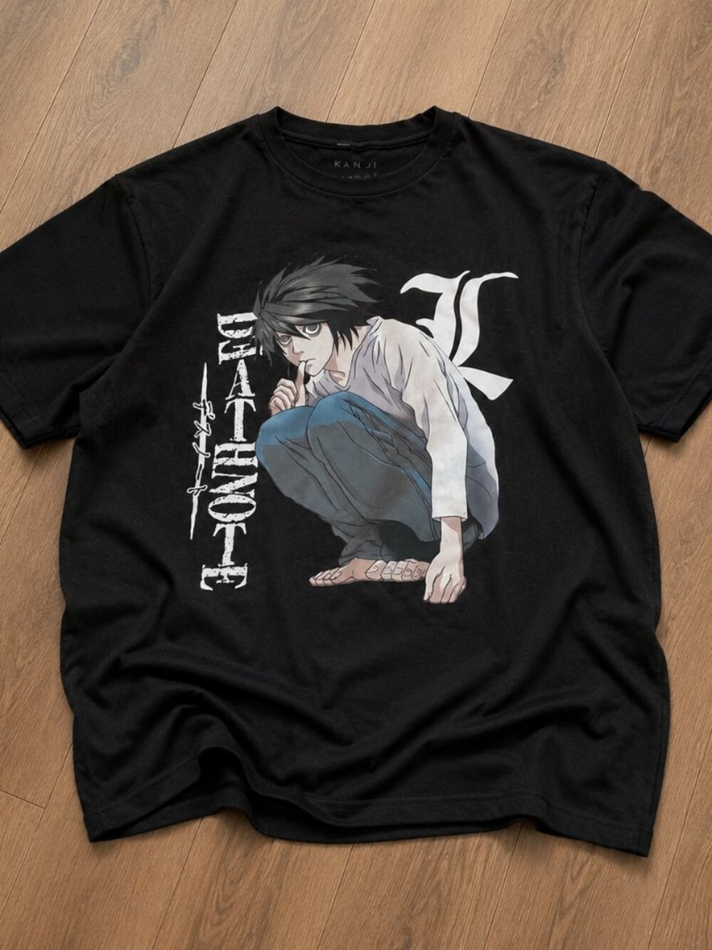 Death Note L Shirt, Anime Graphic Tee, Manga Cosplay T-Shirt